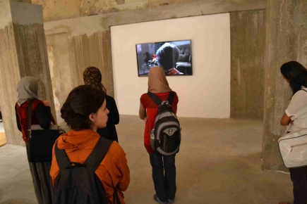 <a class="fancybox" rel="gallery-images" href="https://www.passageways.clustermappinginitiative.org/sites/default/files/styles/largest/public/8._dsc_0902.jpg?itok=OuSMvG9N" title="Hassan Khan Exhibition opening">Enlarge</a><br >Hassan Khan Exhibition opening