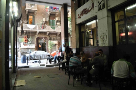 <a class="fancybox" rel="gallery-" href="https://www.passageways.clustermappinginitiative.org/sites/default/files/styles/largest/public/dsc_0466.jpg?itok=fRrlJ1i5" title="Al-Nadwa al-Thaqafeya Passage overlooking Falaky Street">Enlarge</a><br >2014, Feb 23<br>Al-Nadwa al-Thaqafeya Passage overlooking Falaky Street