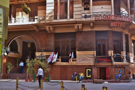 <a class="fancybox" rel="gallery-landmarks" href="https://www.passageways.clustermappinginitiative.org/sites/default/files/styles/largest/public/mf_3-8_1.jpg?itok=IIJWHcEM" title="Cosmopolitian Hotel">Enlarge</a><br >2014, Aug 13, 12:08am<br>Cosmopolitian Hotel<br />Designed by architect Alfonso Sasson in 1928 and originally the Metropolitan, this hotel hosts a cozy house bar. It is the only hotel by renowned developer Charles Baheler still in operation.
