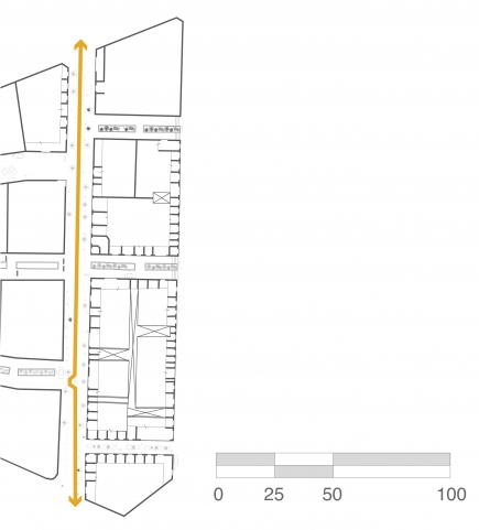 <a class="fancybox" rel="gallery-accessibility-and-circulation" href="https://www.passageways.clustermappinginitiative.org/sites/default/files/styles/largest/public/sba_a6_circulation_aug31-01_0.jpg?itok=D0FY--aO" title="Linear circulation with minimum obstruction between Kasr Al-Nil Street and M. Sabri Abu Alam Street">Enlarge</a><br >Linear circulation with minimum obstruction between Kasr Al-Nil Street and M. Sabri Abu Alam Street
